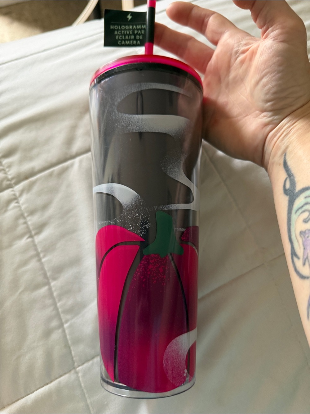 New Starbucks Pumpkin Holographic 24oz tumbler